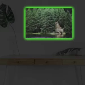 Image of 4570DHDACT-157 Multicolor Decorative LED Lighted Canvas Painting