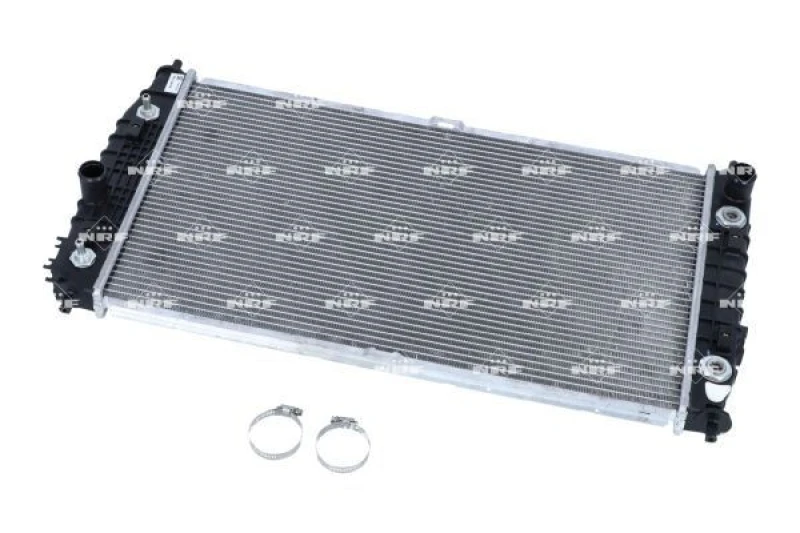 Image of NRF 53954 Engine radiator EASY FIT Brazed cooling fins, Aluminium, with mounting parts Aluminium Radiator,engine cooling (470)