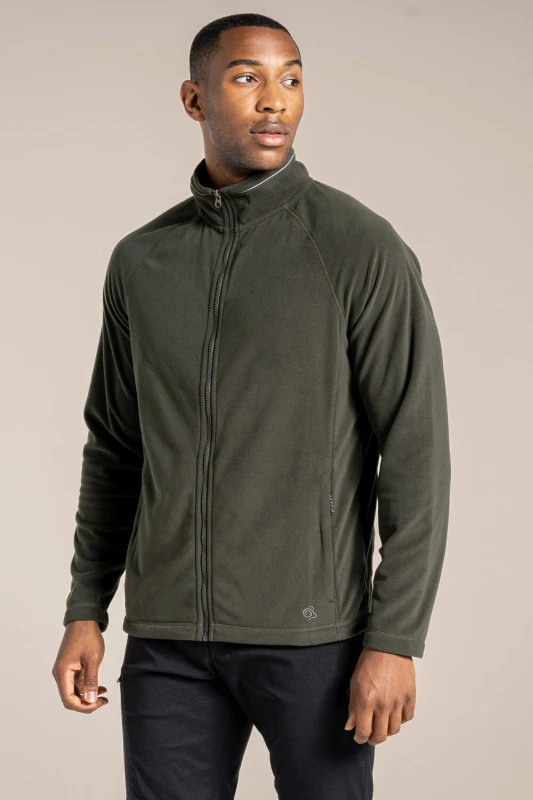 Image of Craghoppers Craghoppers Men 'Expert Corey 200' Insulating Fleece Jacket in Dark Green Size: Small Dark Green S Male 5054904703159
