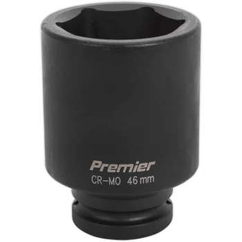 Image of Sealey 3/4" Drive Deep Hexagon Impact Socket Metric 3/4" 46mm