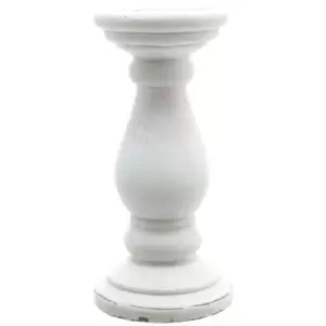 Image of Large Matt White Ceramic Candle Holder
