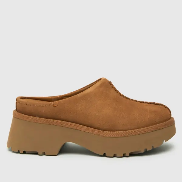 image of UGG new heights clog sandals in chestnut