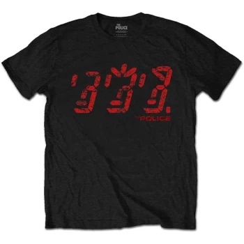 Image of The Police - Vintage Ghost Unisex Large T-Shirt - Black