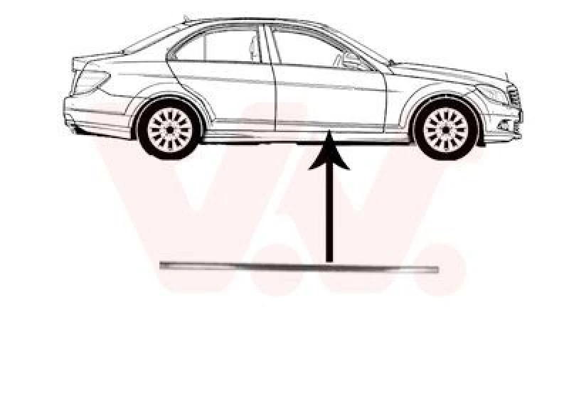 Image of VAN WEZEL Door moulding trim VAN WEZEL 3091424