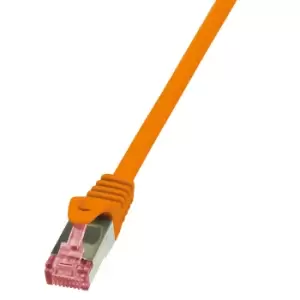 image of LogiLink 1.5m Cat.6 S/FTP networking cable Orange Cat6 S/FTP (S-STP)