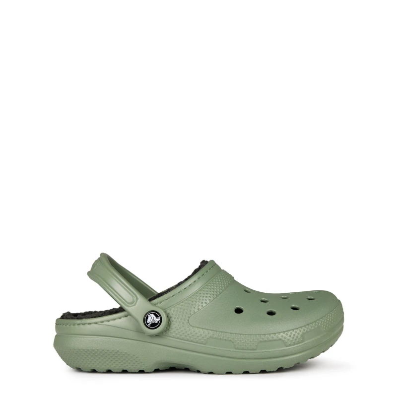 Image of Crocs Unisex Classic Lined Clogs Moss/Multi W10/M9
