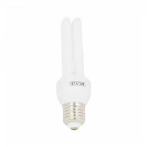 Image of Status 20W CFL Edison Screw Opal 3U Bulb - Warm White
