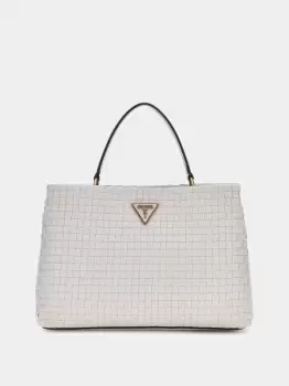 image of Guess Lisbet Woven Handbag