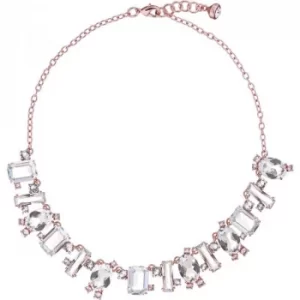 image of Ted Baker Ladies Rose Gold Plated Bellew Crystal Baguette Necklace