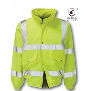 image of Black Knight X-Large Valiant High Visibility Bomber Jacket - Yellow