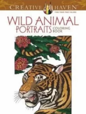 Image of Creative Haven Wild Animal Portraits Coloring Book by Llyn Hunter