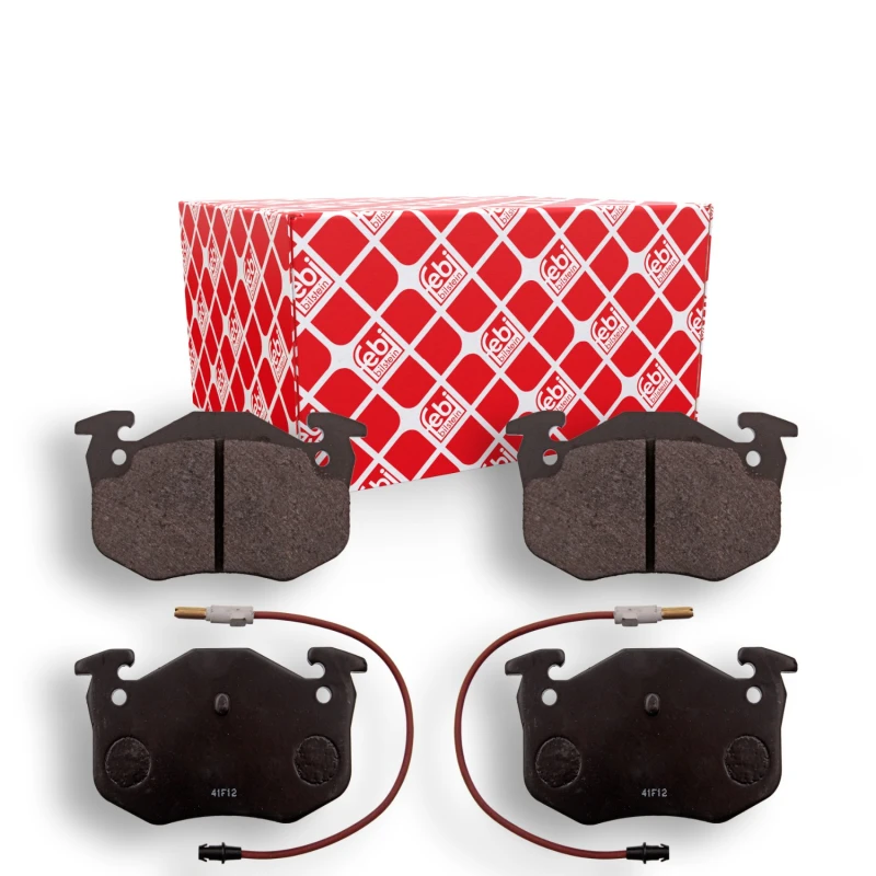 Image of FEBI BILSTEIN 116185 Brake pad set Rear Axle, incl. wear warning contact Brake Pad Set,disc brake (402)