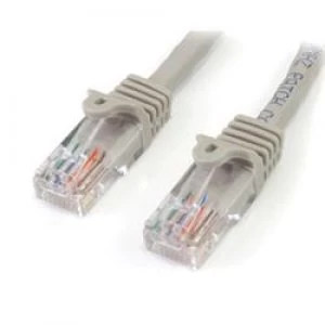 Image of StarTech.com 1ft Cat5e Gray Snagless RJ45 UTP Cat 5e Patch Cable