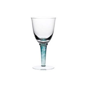 Image of Denby Greenwich Regency Green White Wine Glass Near Perfect Single Stem