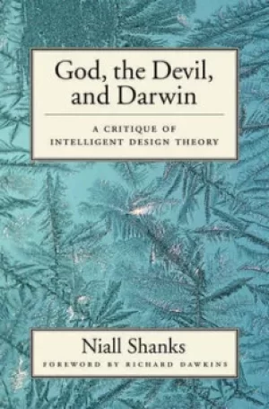 Image of God the devil and Darwin by Niall Shanks