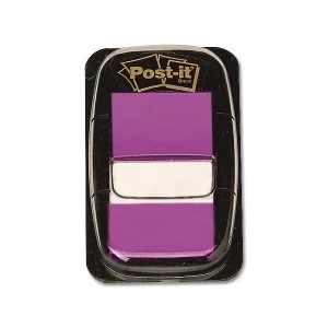 Image of Post it 25mm Index Flags Purple 12 x 50 Flags