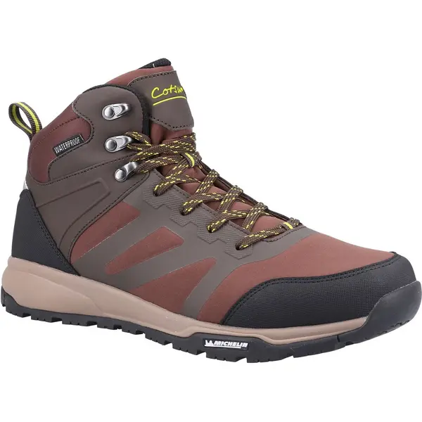 Image of Cotswold Mens Kingham Mid Waterproof Walking Hiking Ankle Boots - UK 9