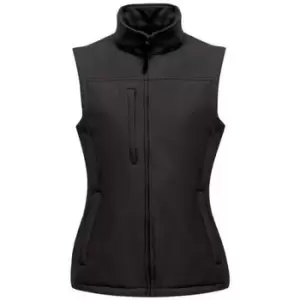 image of Professional FLUX Soft-Shell Bodywarmer womens in Black - Sizes UK 10,UK 12