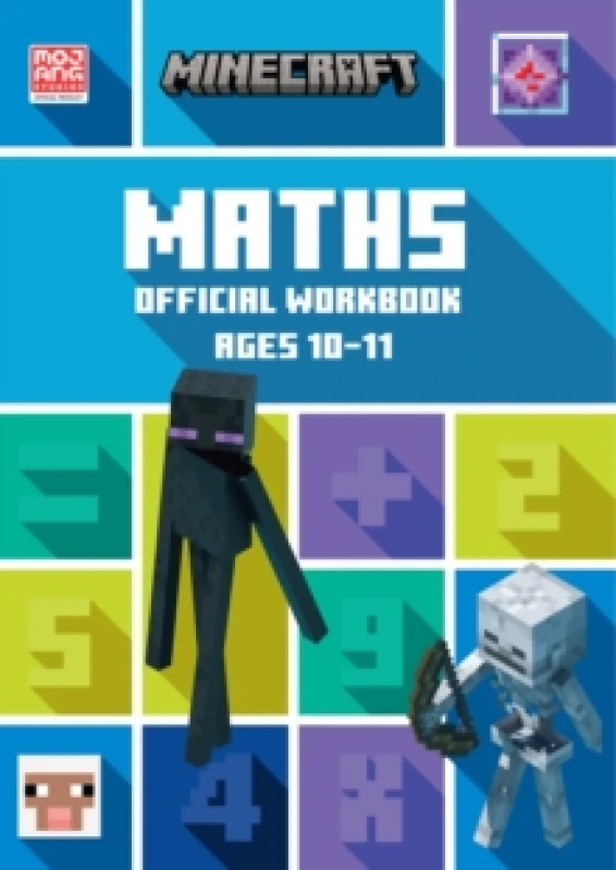 Image of Collins KS2 Minecraft Maths Ages 10-11 Book Multi unisex
