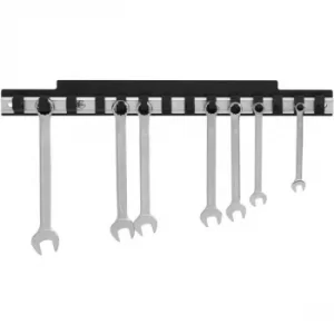 Image of Toolcraft 88 68 92 Aluminium Fork Ring Spanner Holder 435 x 48mm