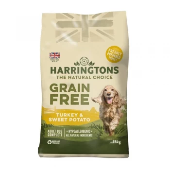 image of Harringtons Grain Free Turkey and Sweet Potato Dog Food 15kg