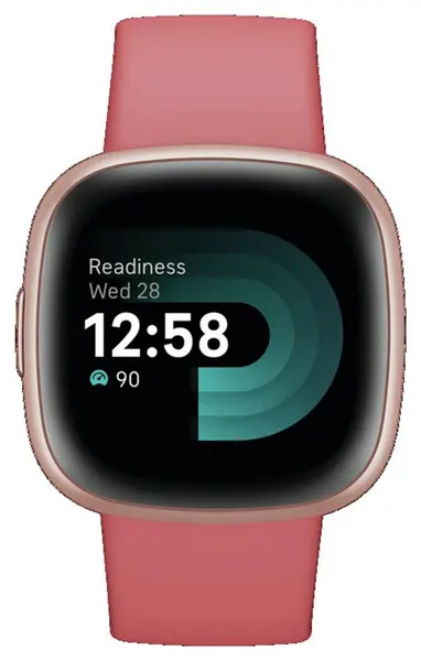 image of Fitbit Versa 4 Smartwatch - Pink Sand / Copper Rose