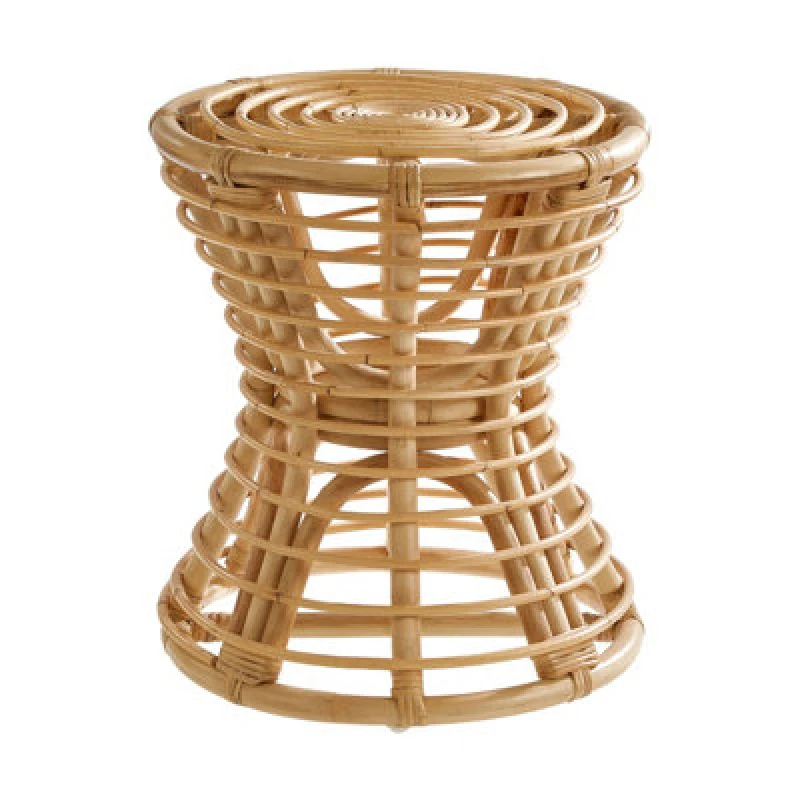 Image of Premier Housewares Maka Natural Rattan Stool - Premier Housewares 2405641