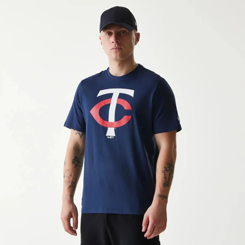Image of new era T-Shirt Minnesota Twins Nos MLB Regular Bleu Male 2XL