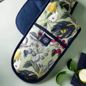 image of Kew Fruit And Floral Double Oven Glove Green