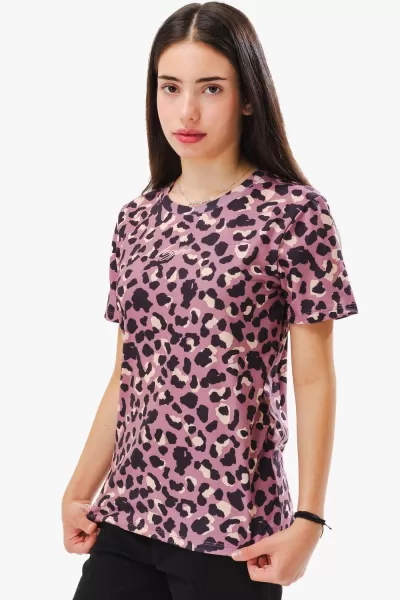 image of Purple Tonal Leopard T-Shirt