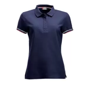 Image of Clique Womens/Ladies Newton Polo Shirt (XL) (Dark Navy)