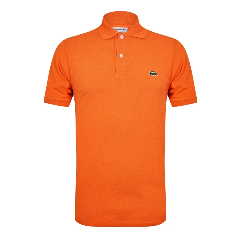 Image of Lacoste Mens Classic Short Sleeve Polo Shirt Sunrise male XS