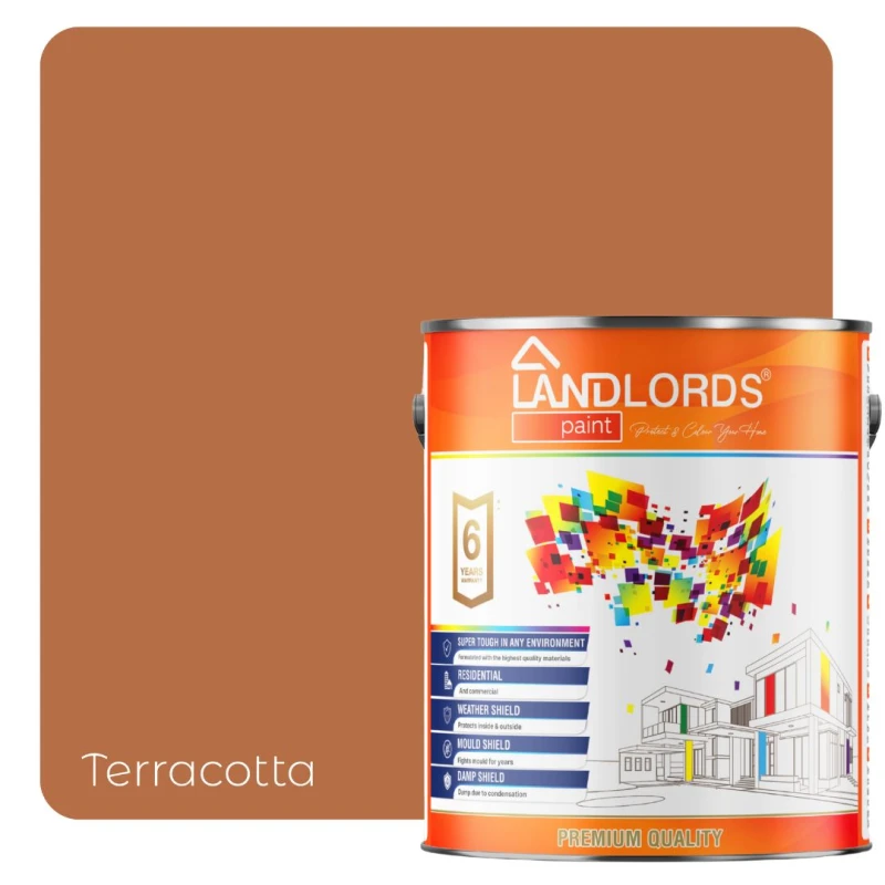 Image of LANDLORDS PAINT Shed & Fence Paint - 2.5L in Terracotta Terracotta Unisex 2.5L
