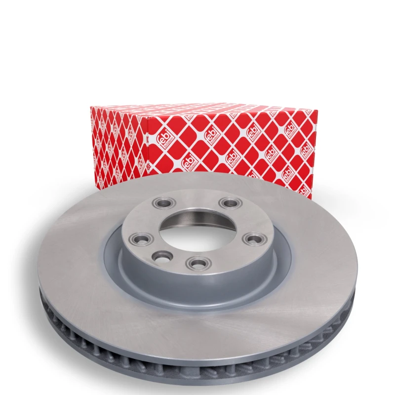 Image of FEBI BILSTEIN 44082 Brake disc Front Axle Right, internally vented, Coated, High-carbon Brake Disc (82)