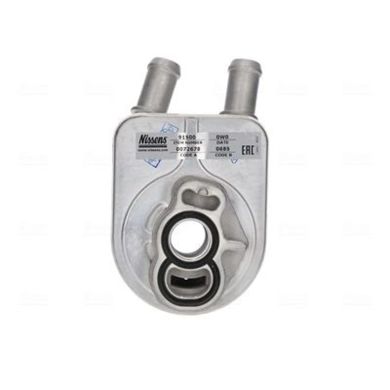 Image of NISSENS 91500 Oil Cooler without gaskets/seals, without filter Aluminium Oil Cooler,engine oil (469)