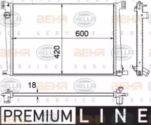 x1 Behr Heat Exchanger 8MK376754-591 Genuine replacement part for Car Made in FR