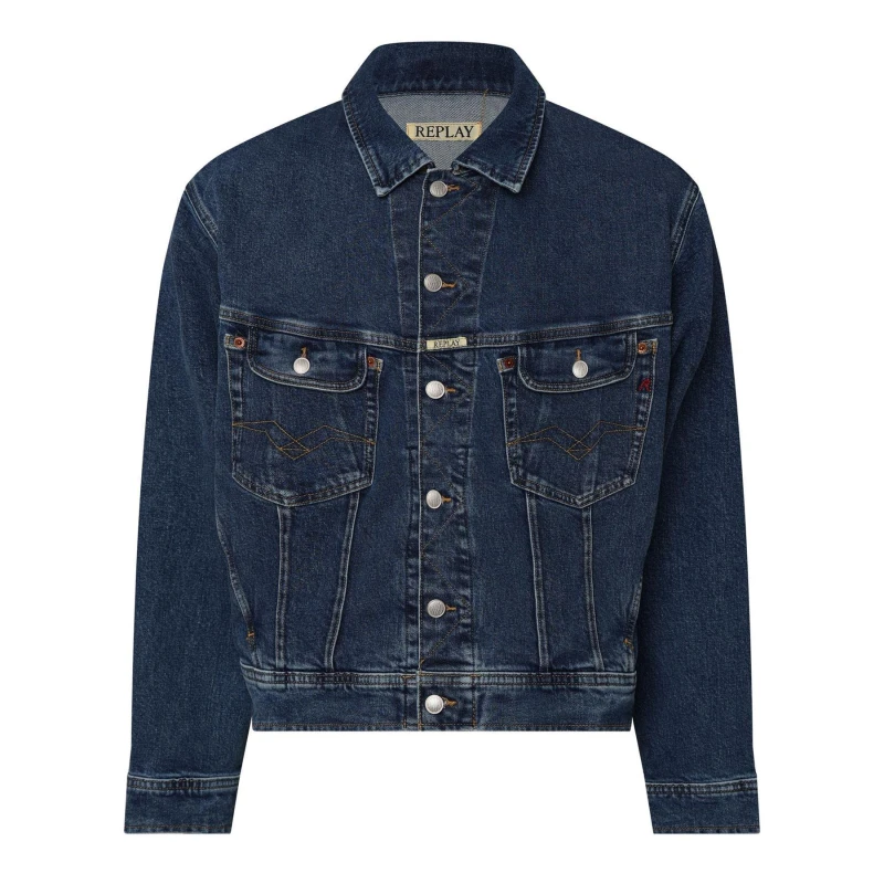 Image of Replay Comfort-Fit Jacket - Blue Male S