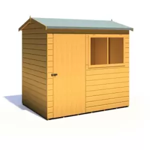 image of Shire Lewis 7ft x 5ft Reverse Apex Style Handmade Garden Shed Style D