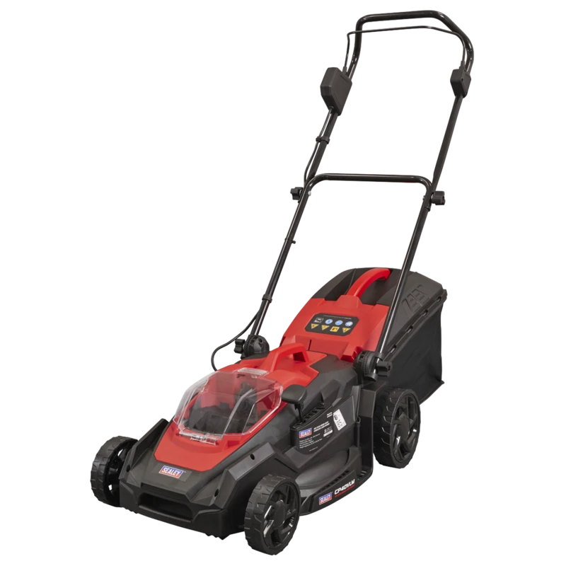 Image of Sealey CP40VLM Twin 20v Cordless Rotary Lawnmower 400mm CP40VLMKIT Batteries: 2 x 4ah Li-ion