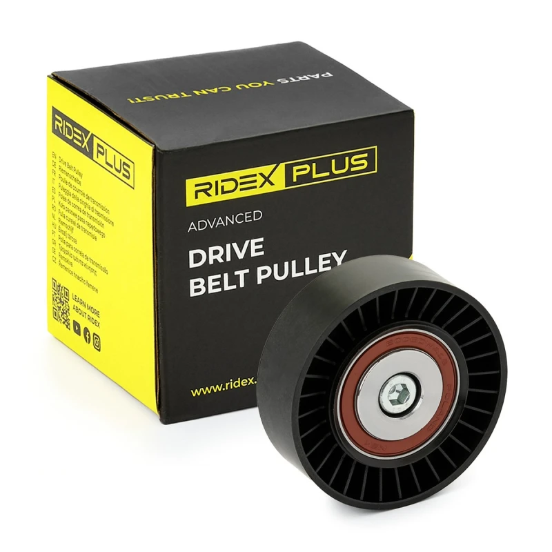 Image of RIDEX PLUS Deflection / guide pulley, V-ribbed belt RIDEX PLUS 312D0129P