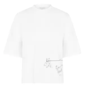 Image of Ted Baker Gramiey Graphic T-Shirt - White