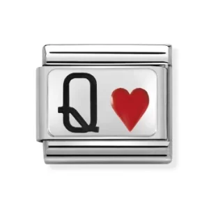 Image of Nomination CLASSIC Silvershine Queen of Hearts Charm 330208/30