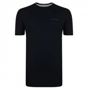 Image of Ted Baker Short Sleeved T Shirt - Navy