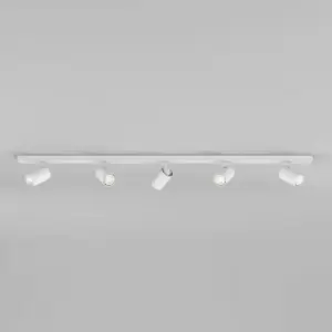 image of Ascoli Five Bar Spotlight Textured White, GU10