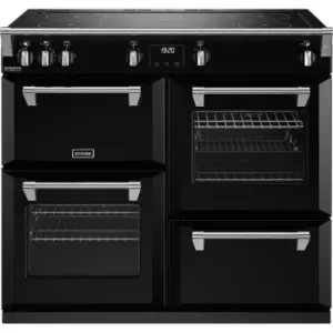 Image of Stoves Richmond Deluxe ST DX RICH D1000Ei TCH BK 100cm Electric Range Cooker with Induction Hob - Black - A Rated