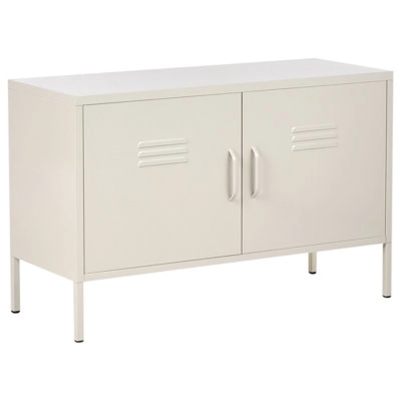 Image of Beliani Storage Unit Uria Metal Light Beige