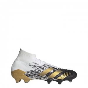 image of adidas adidas Predator Mutator 20.1 Football Boots Firm Ground - White/MetGold