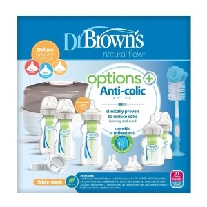 image of Dr Browns Options+ Anti-Colic Newborn Gift Set