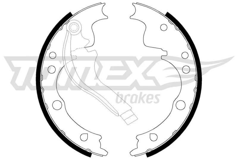 Image of TOMEX brakes Brake Shoe Set TOMEX brakes TX 21-39
