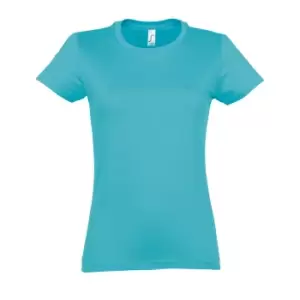Image of SOLS Womens/Ladies Imperial Heavy Short Sleeve T-Shirt (L) (Blue Atoll)